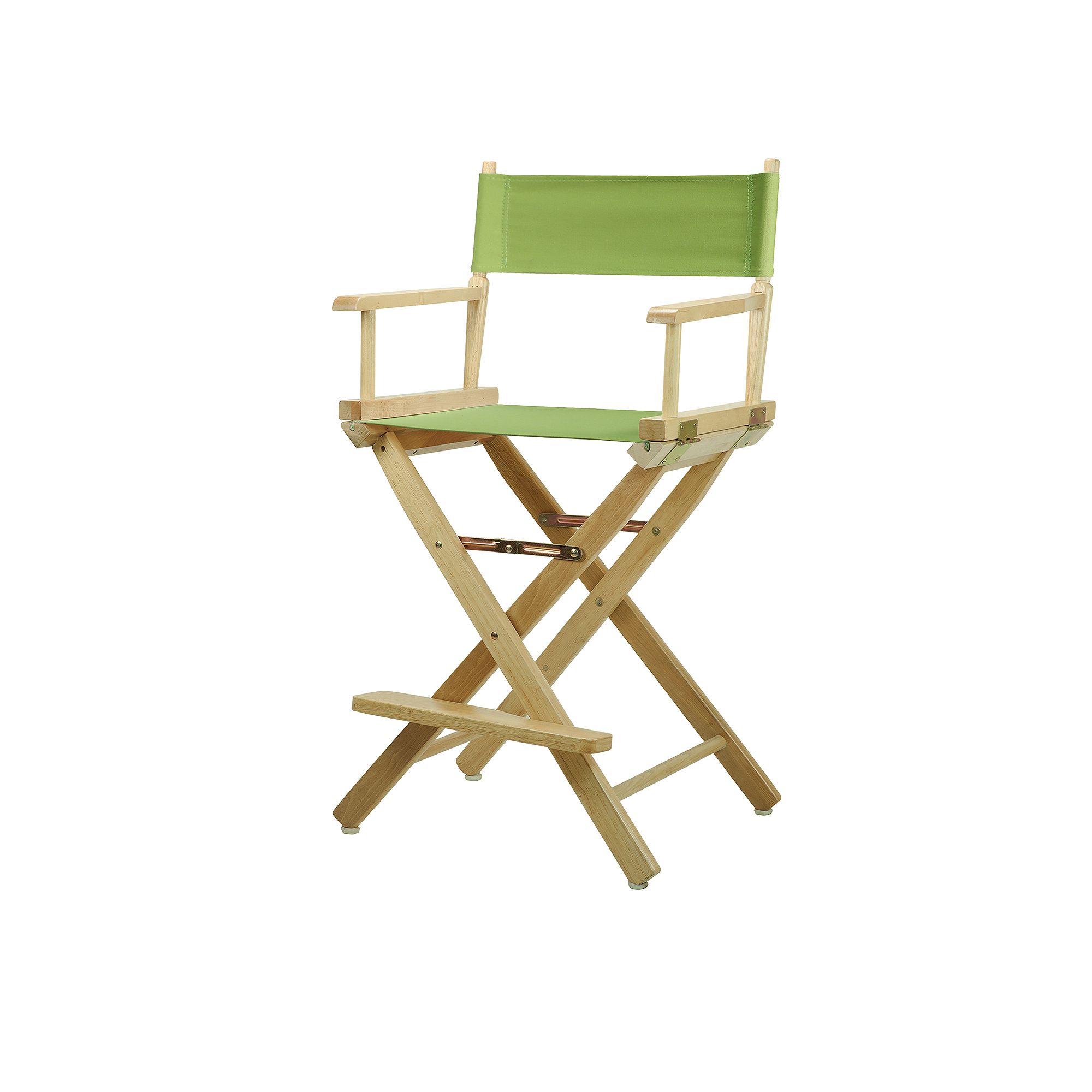 Casual Home 24 Natural Finish Directors Chair, Lime Green