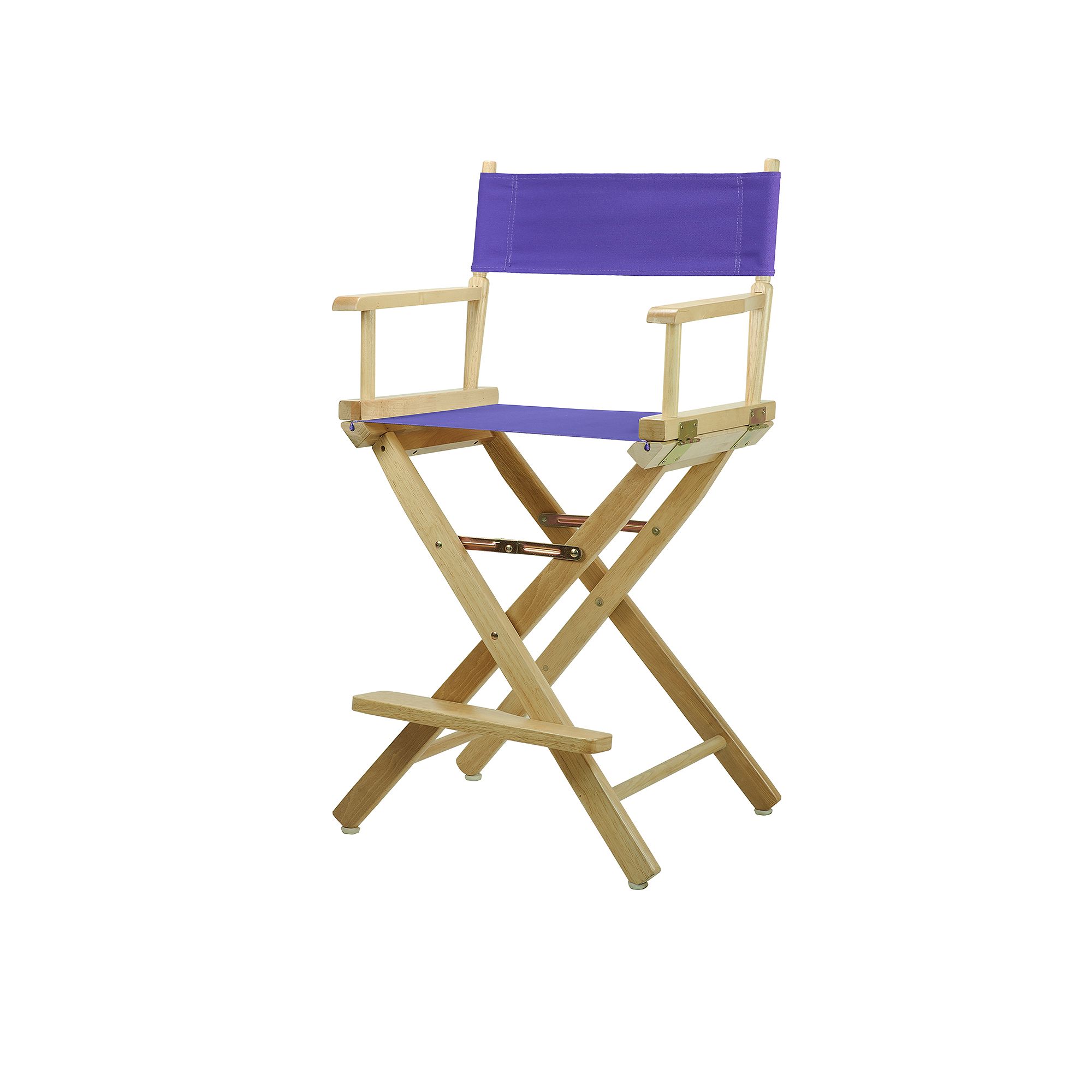 Casual Home 24 Natural Finish Directors Chair, Purple