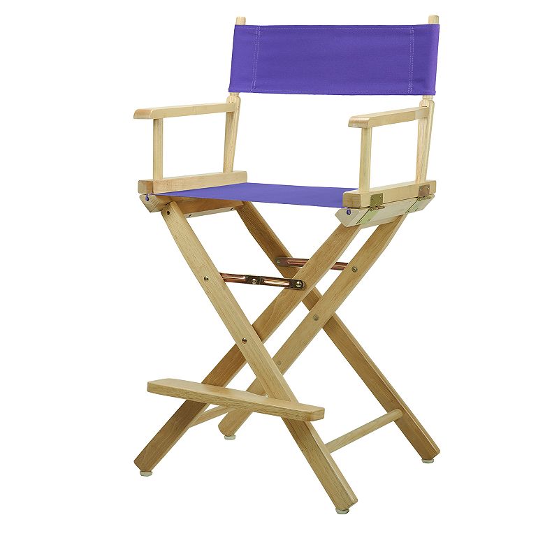 Casual Home 24 Natural Finish Directors Chair, Purple