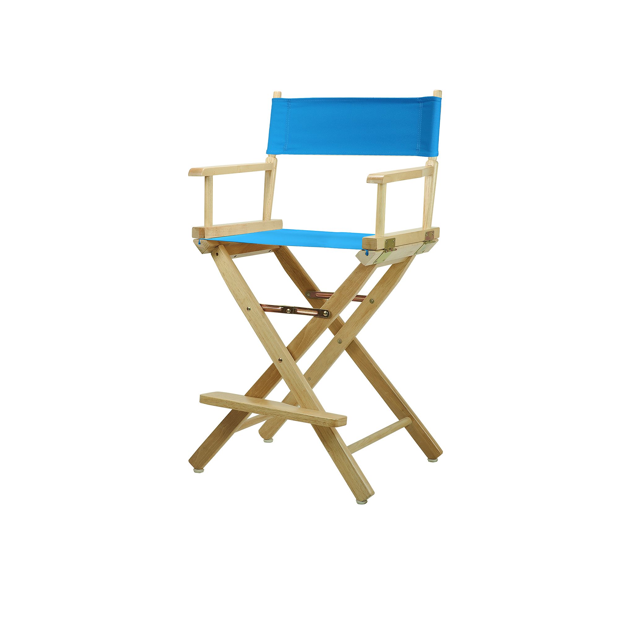 Casual Home 24 Natural Finish Directors Chair, Turquoise