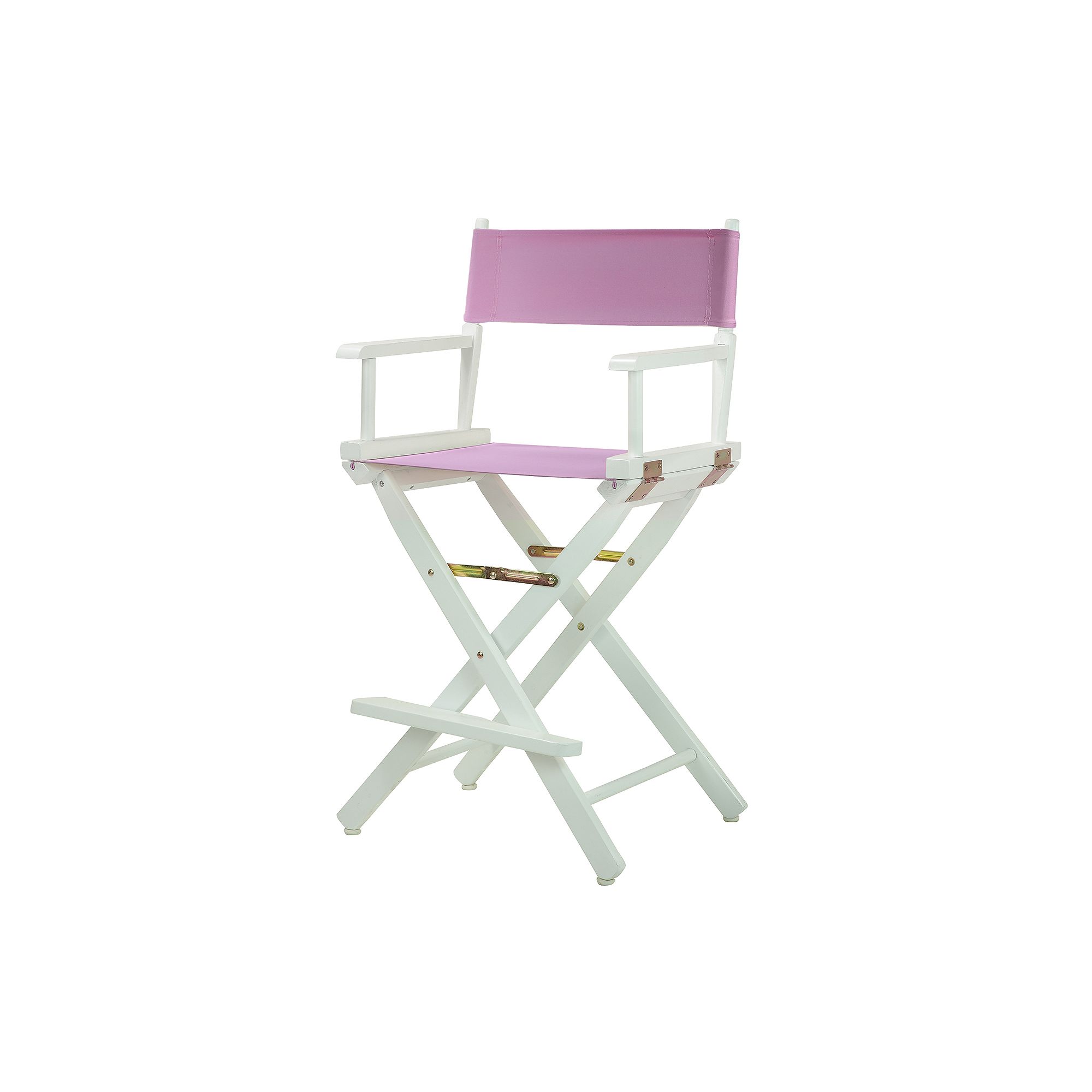 Casual Home 24 White Finish Directors Chair, Pink