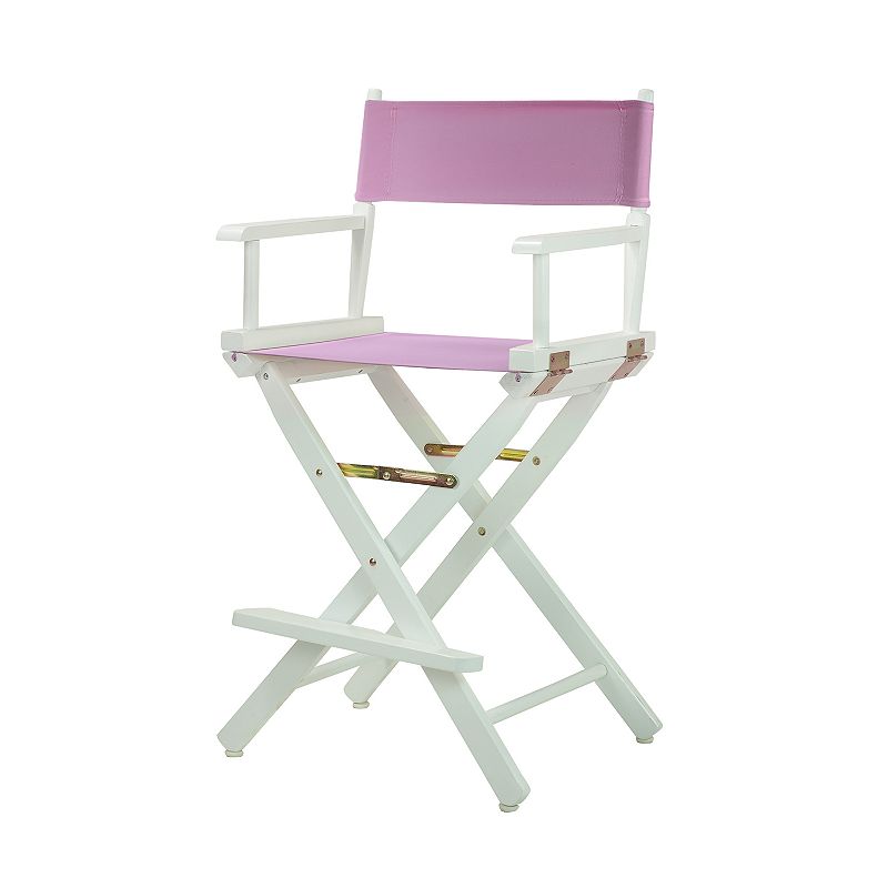 30986727 Casual Home 24 White Finish Directors Chair, Pink sku 30986727