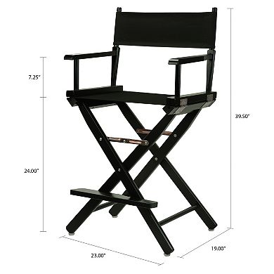 Casual Home 24" Black Finish Director's Chair