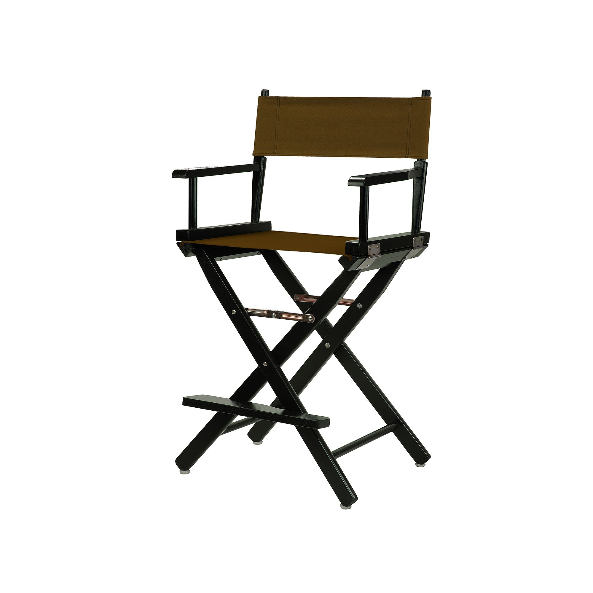 Casual Home 24 Black Finish Directors Chair, Brown