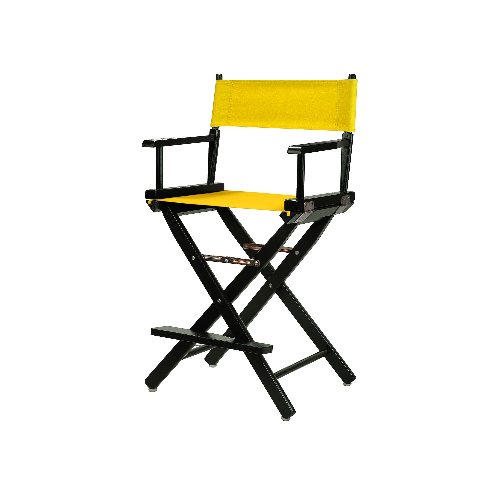 Casual Home 24 Black Finish Directors Chair, Gold