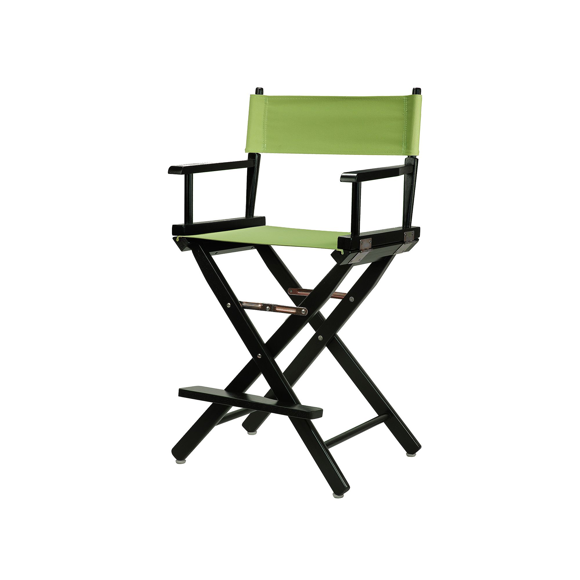 Casual Home 24 Black Finish Directors Chair, Lime Green