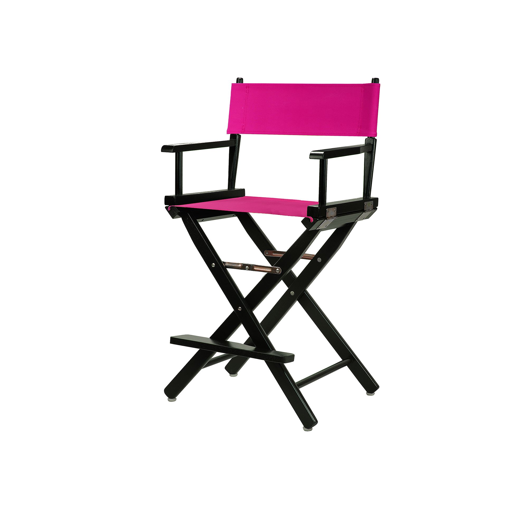 Casual Home 24 Black Finish Directors Chair, Pink