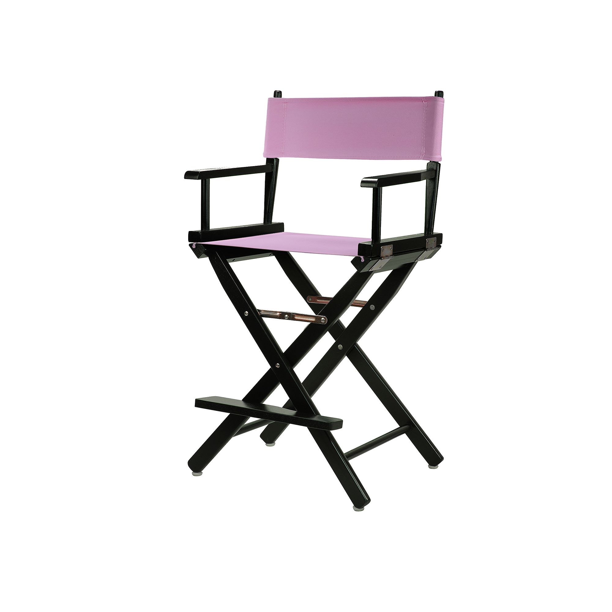 Casual Home 24 Black Finish Directors Chair, Pink