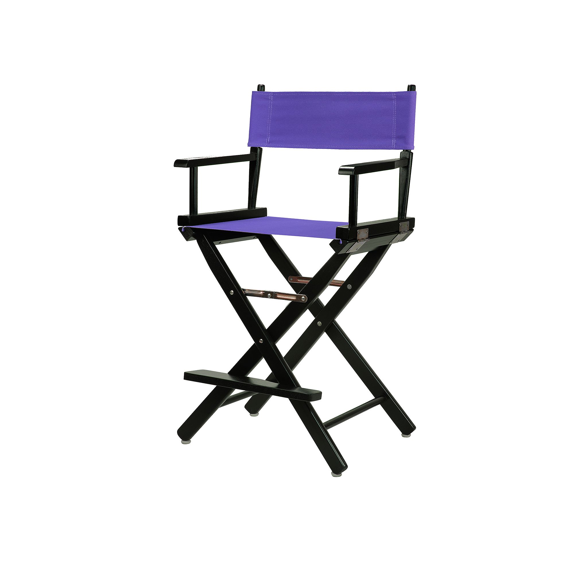 Casual Home 24 Black Finish Directors Chair, Purple