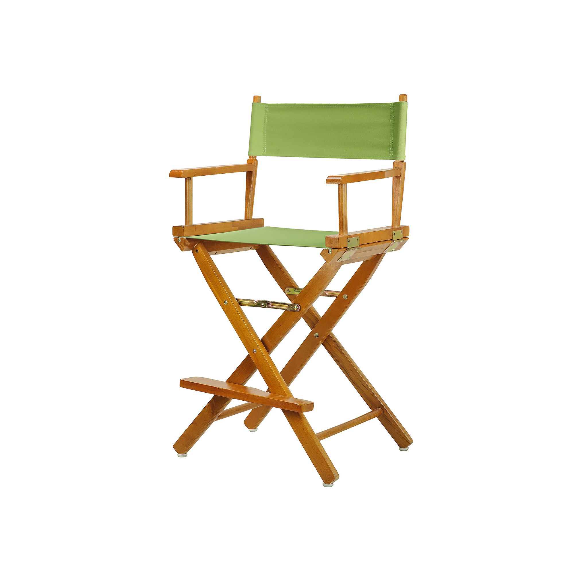 Casual Home 24 Honey Oak Finish Directors Chair, Lime Green
