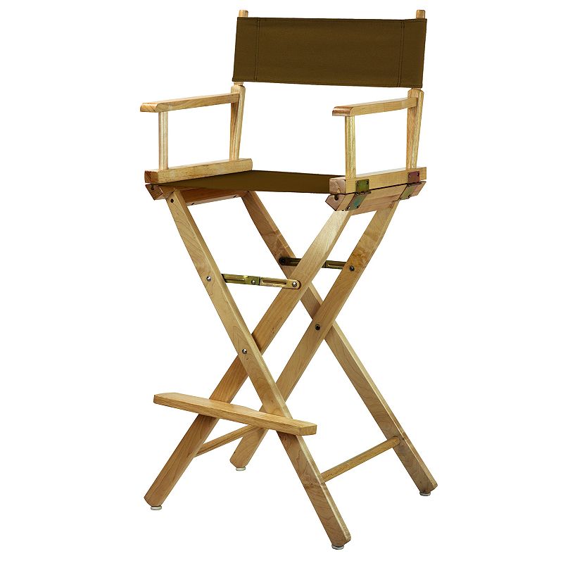 Casual Home 30 Directors Chair Bar Stool, Brown