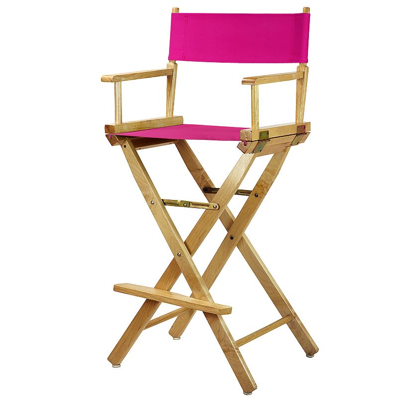 Casual Home 30 Directors Chair Bar Stool, Pink