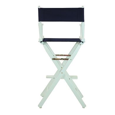 Casual Home 30'' White-Finish Director's Chair Bar Stool