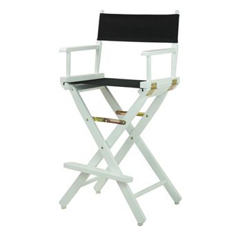 Casual Home 30'' White-Finish Director's Chair Bar Stool