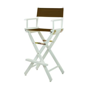 Casual Home 30'' White-Finish Director's Chair Bar Stool