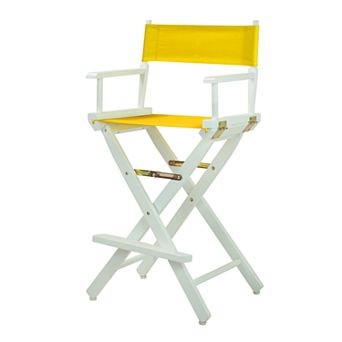 Casual Home 30'' White-Finish Director's Chair Bar Stool