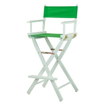Casual Home 30'' White-Finish Director's Chair Bar Stool