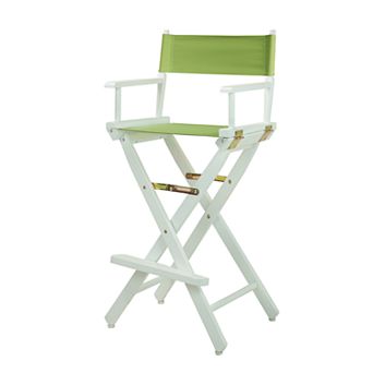 Casual Home 30'' White-Finish Director's Chair Bar Stool