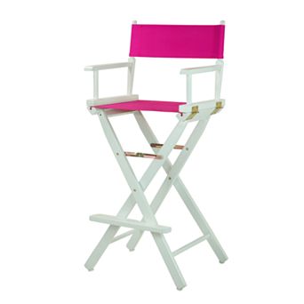 Casual Home 30'' White-Finish Director's Chair Bar Stool