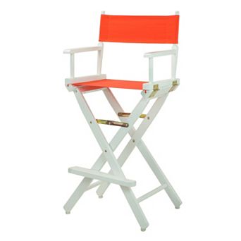 Casual Home 30'' White-Finish Director's Chair Bar Stool