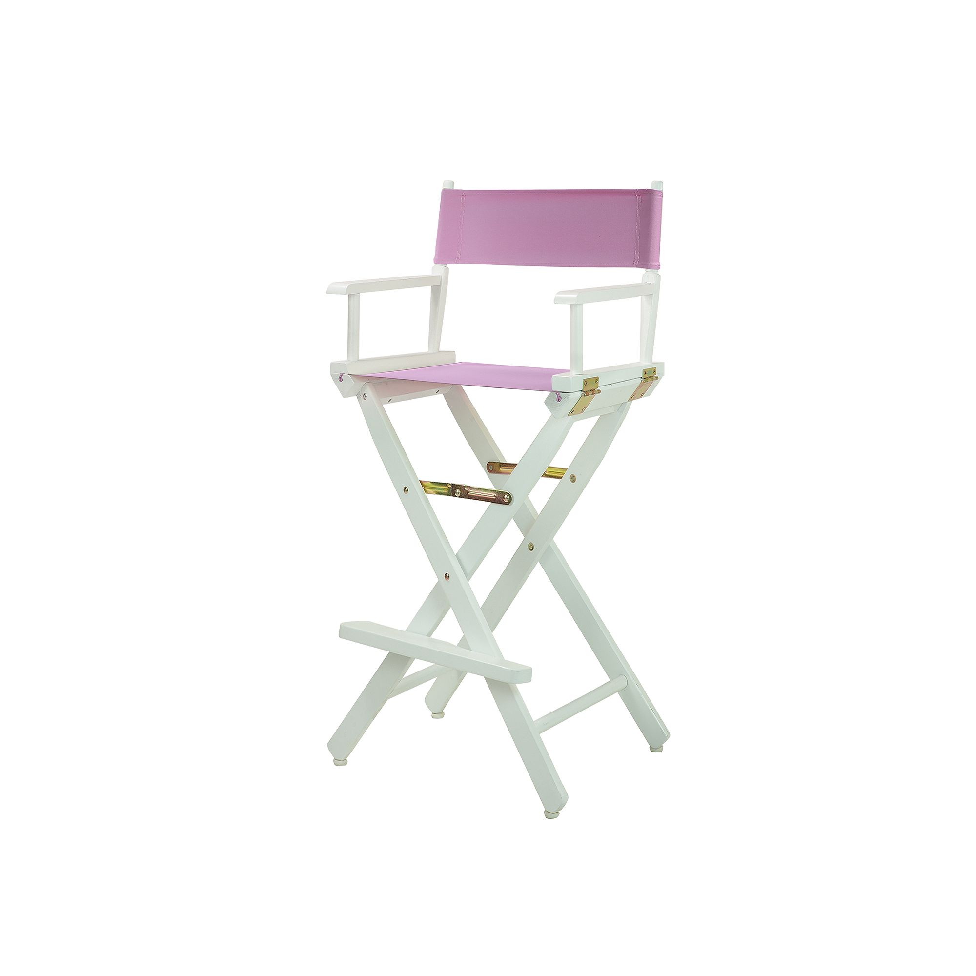 Casual Home 30 White-Finish Directors Chair Bar Stool, Pink