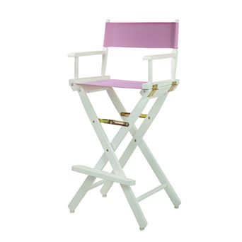 Casual Home 30'' White-Finish Director's Chair Bar Stool