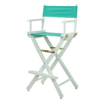 Casual Home 30'' White-Finish Director's Chair Bar Stool