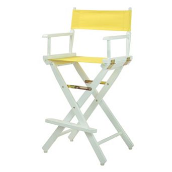 Casual Home 30'' White-Finish Director's Chair Bar Stool