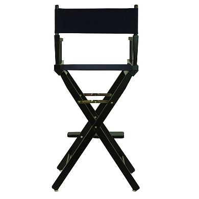 Casual Home 30'' Black Finish Director's Chair Bar Stool