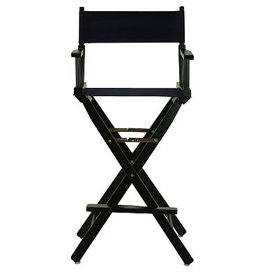 Casual Home 30'' Black Finish Director's Chair Bar Stool