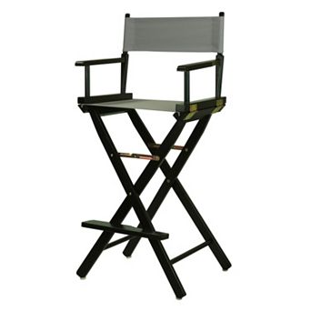 Casual Home 30'' Black Finish Director's Chair Bar Stool
