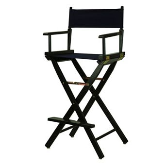 Casual Home 30'' Black Finish Director's Chair Bar Stool