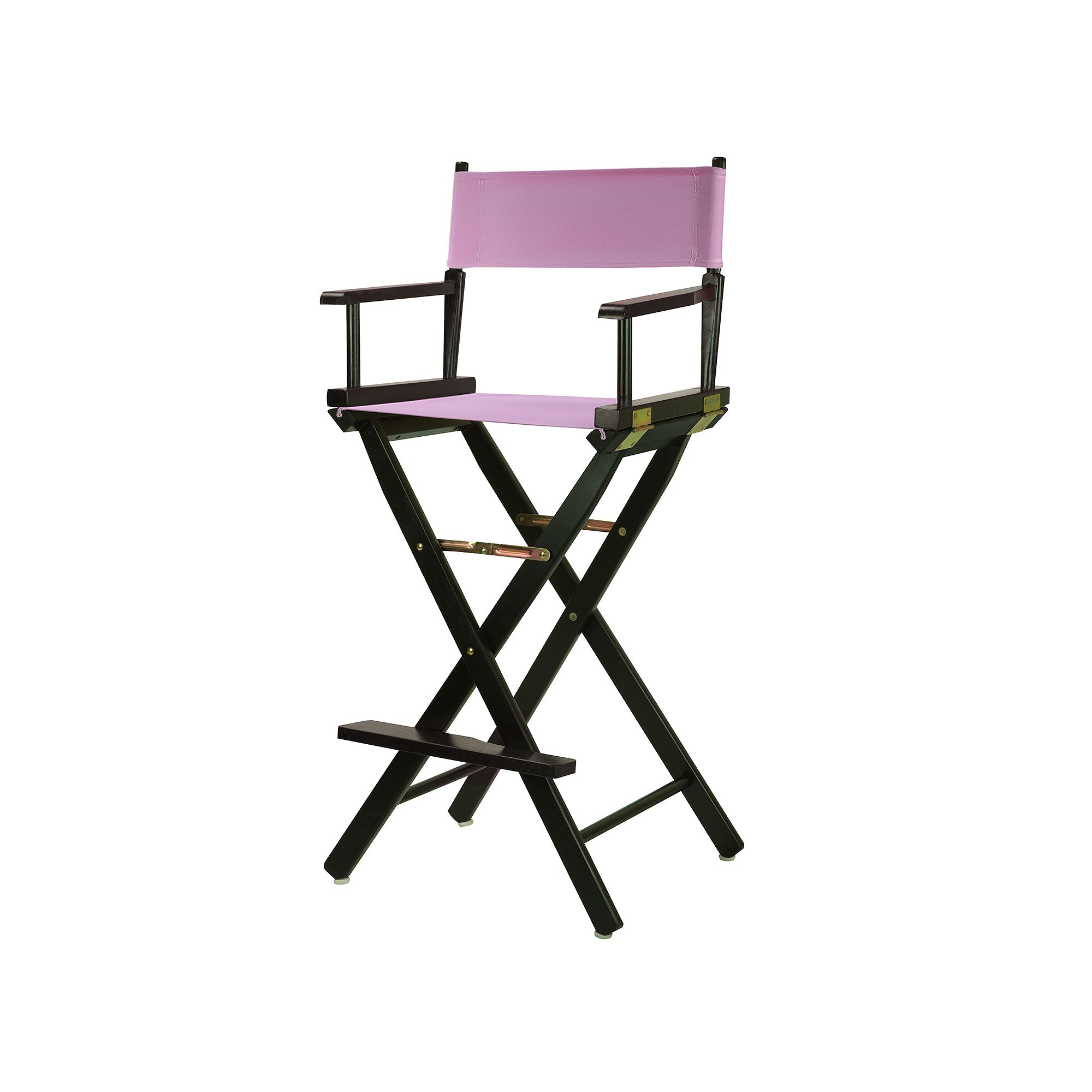 Casual Home 30 Black Finish Directors Chair Bar Stool, Pink