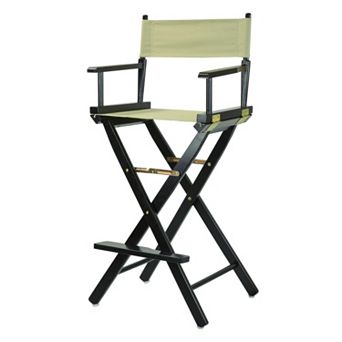 Casual Home 30'' Black Finish Director's Chair Bar Stool