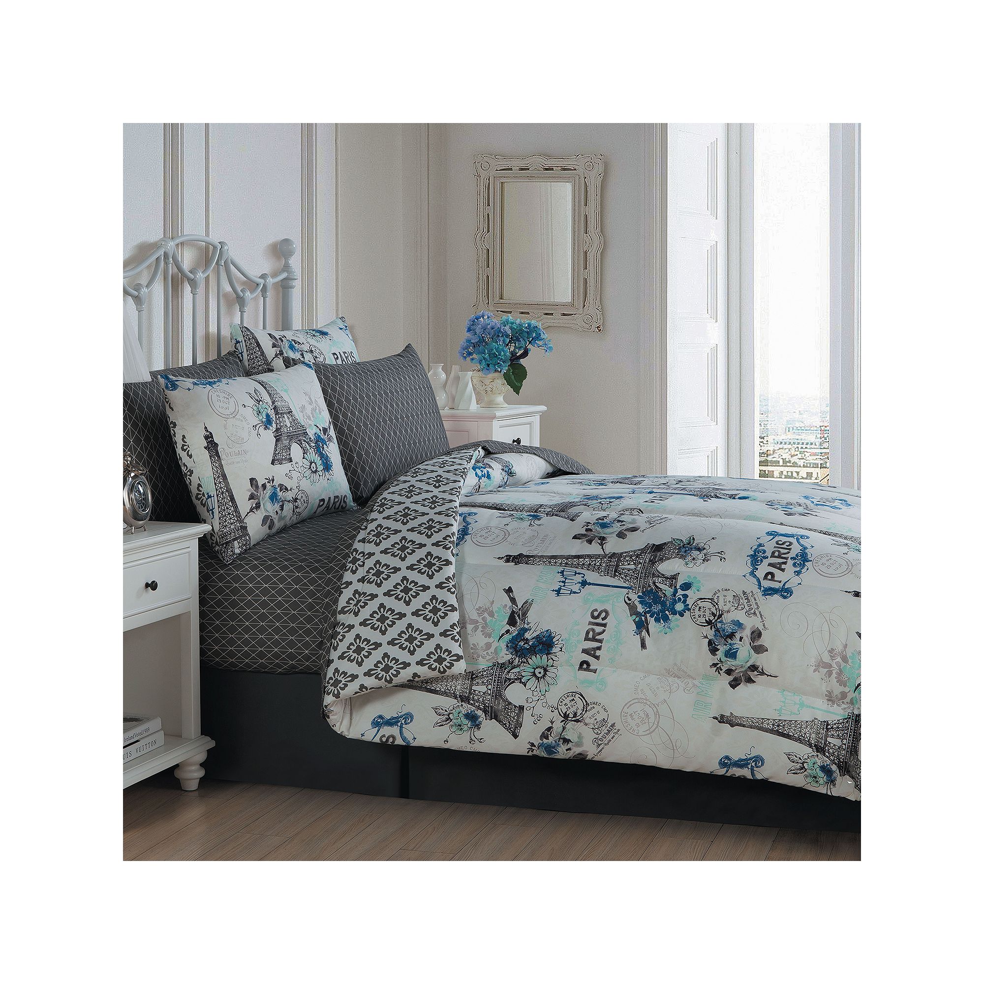Avondale Manor Cherie Bedding Set, Blue