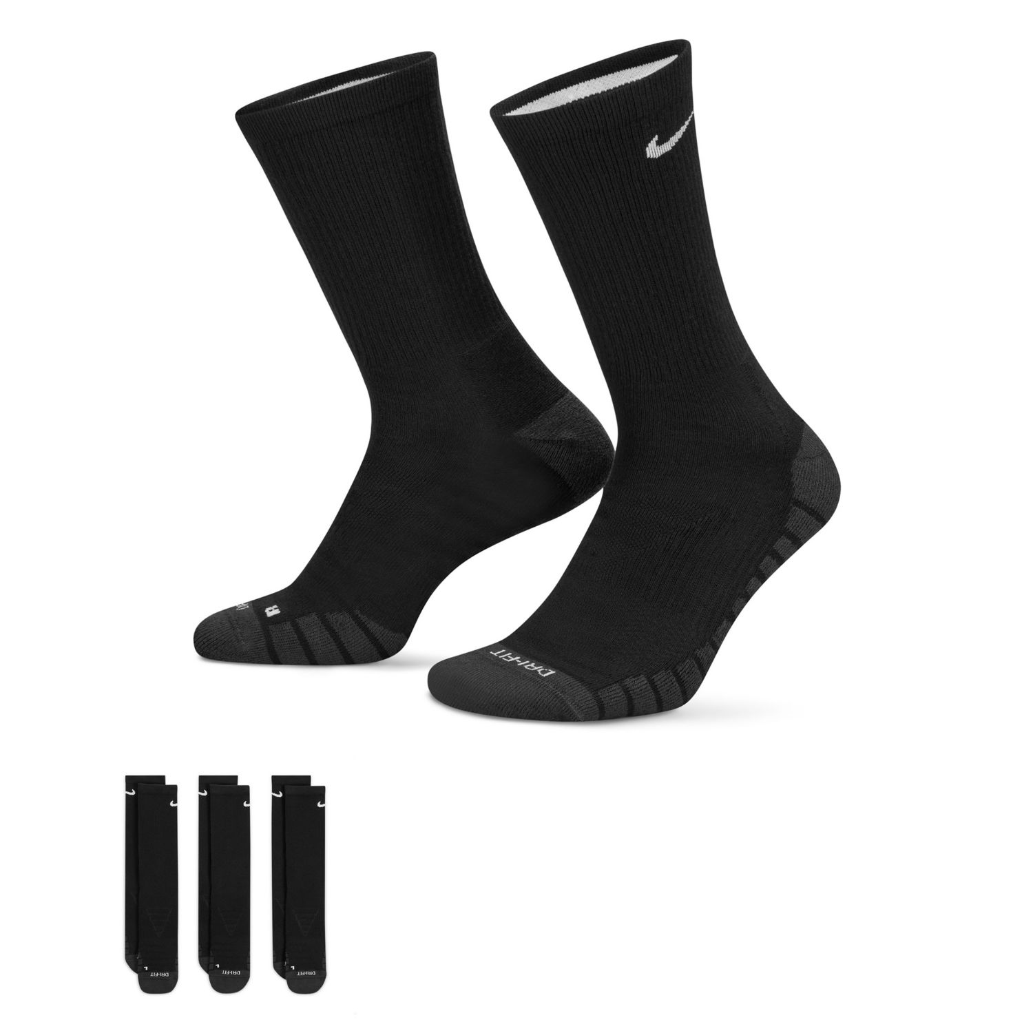 nike dri fit crew socks 3 pack