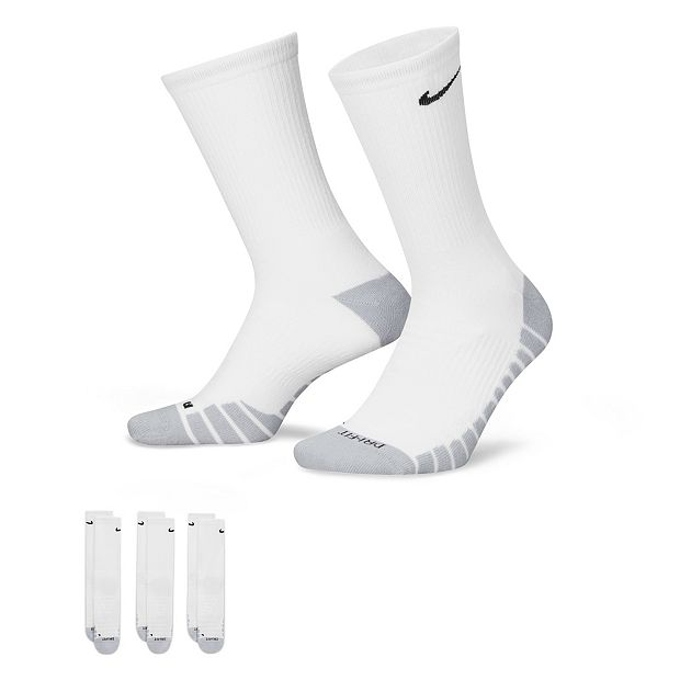 Men's nike white dri best sale fit socks