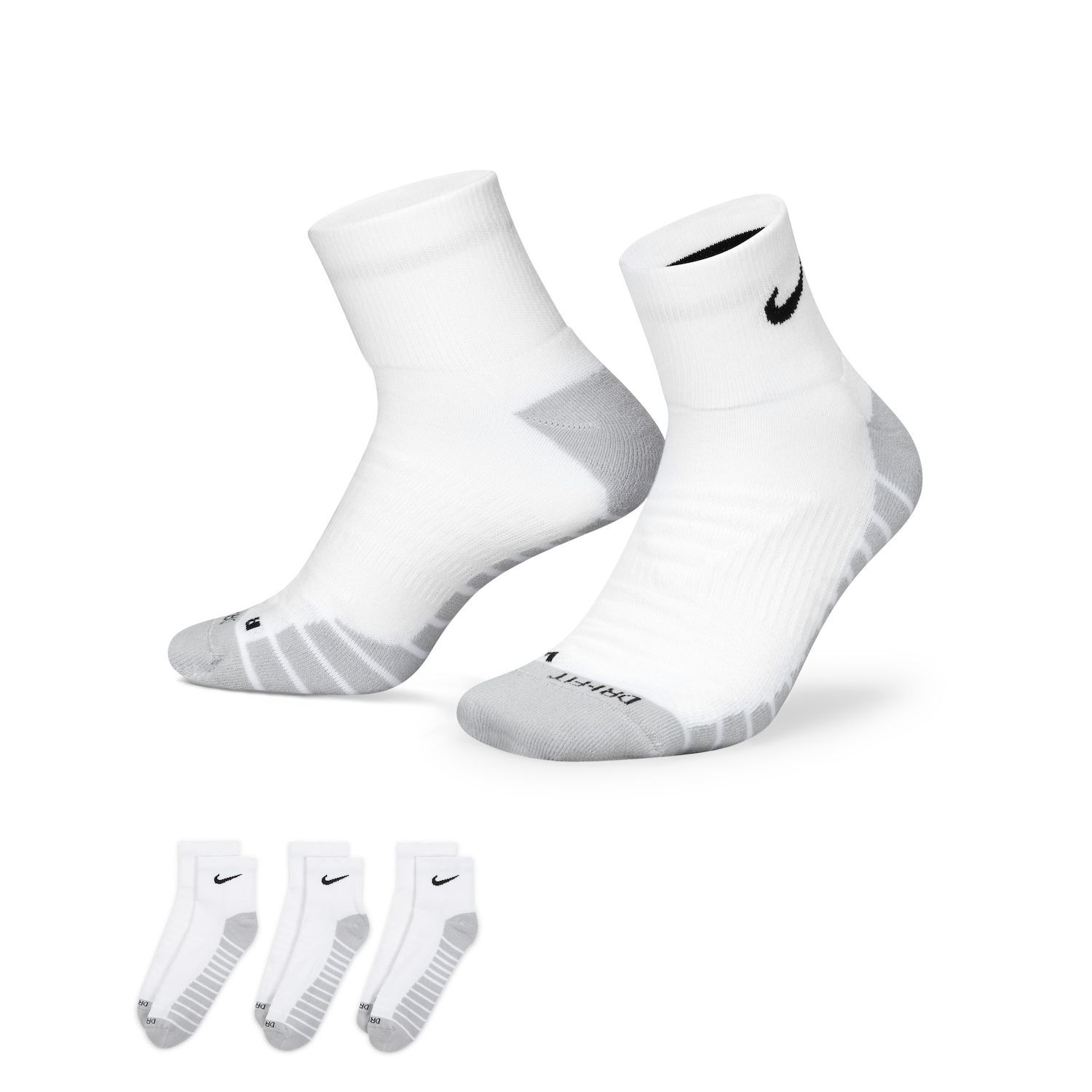 nike training 3 pack ankle socks