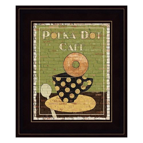 Polka Dot Cafe Framed Wall Art