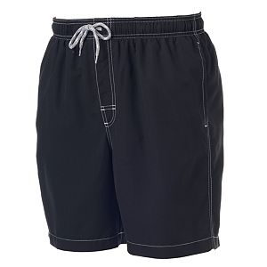 Big & Tall Croft & Barrow® Solid Microfiber Volley Swim Trunks