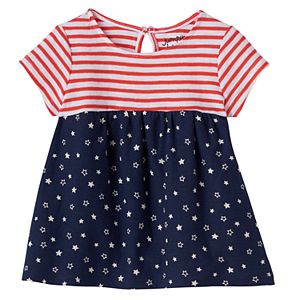 Baby Girl Jumping Beans® Patriotic Babydoll Tunic