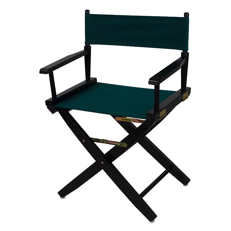 Casual Home 18 Black Finish Directors Chair, Green