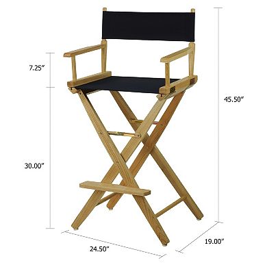 Casual Home 30" Extra-Wide Director's Chair Bar Stool