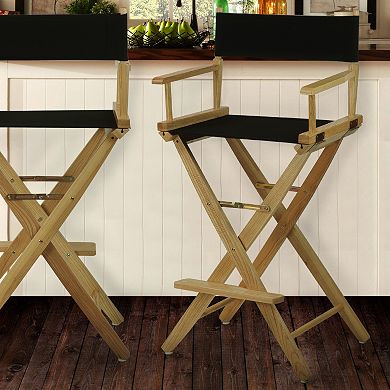 Casual Home 30" Extra-Wide Director's Chair Bar Stool