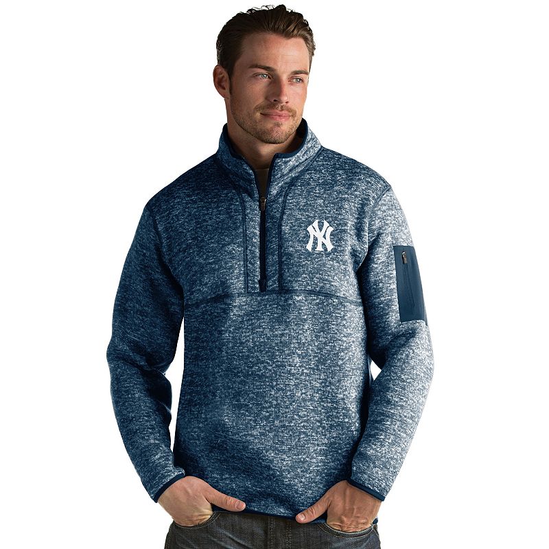 Mens Antigua New York Yankees Fortune Pullover, Size: 3XL, Blue