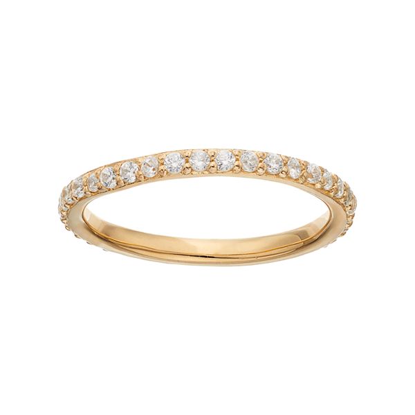 Gold plated outlet eternity ring