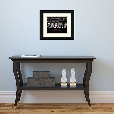 Amanti Art "Thinker: Peace, Power, Respect, Dignity, Love" Framed Wall Art