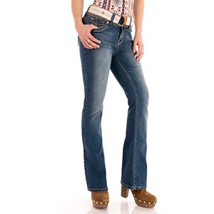 Juniors' Wallflower Faded Luscious Curvy Bootcut Jeans