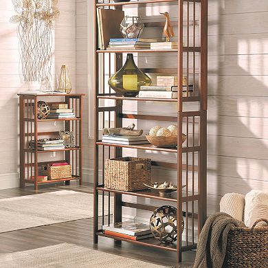 Casual Home 3-Shelf Folding Stackable Bookcase 