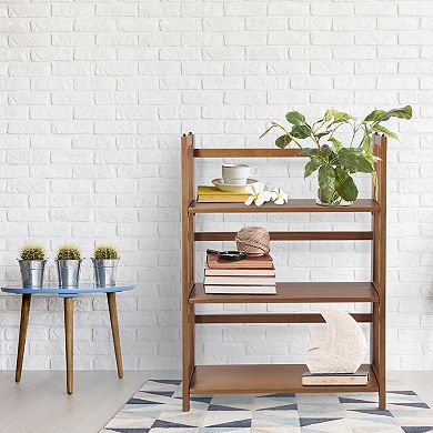 Casual Home 3-Shelf Folding Stackable Bookcase